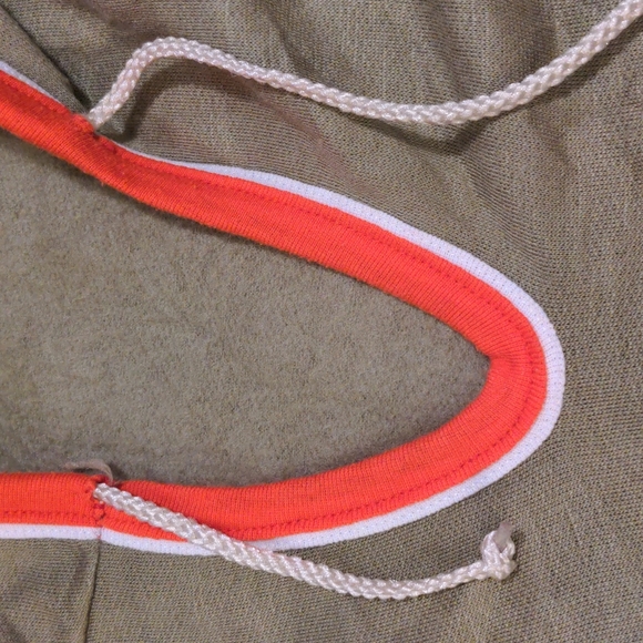 Striped vintage draw string hoodie - Picture 8 of 8